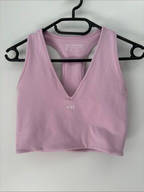 Four Three Seven 437 V-Neck Lavender Sports Bra
